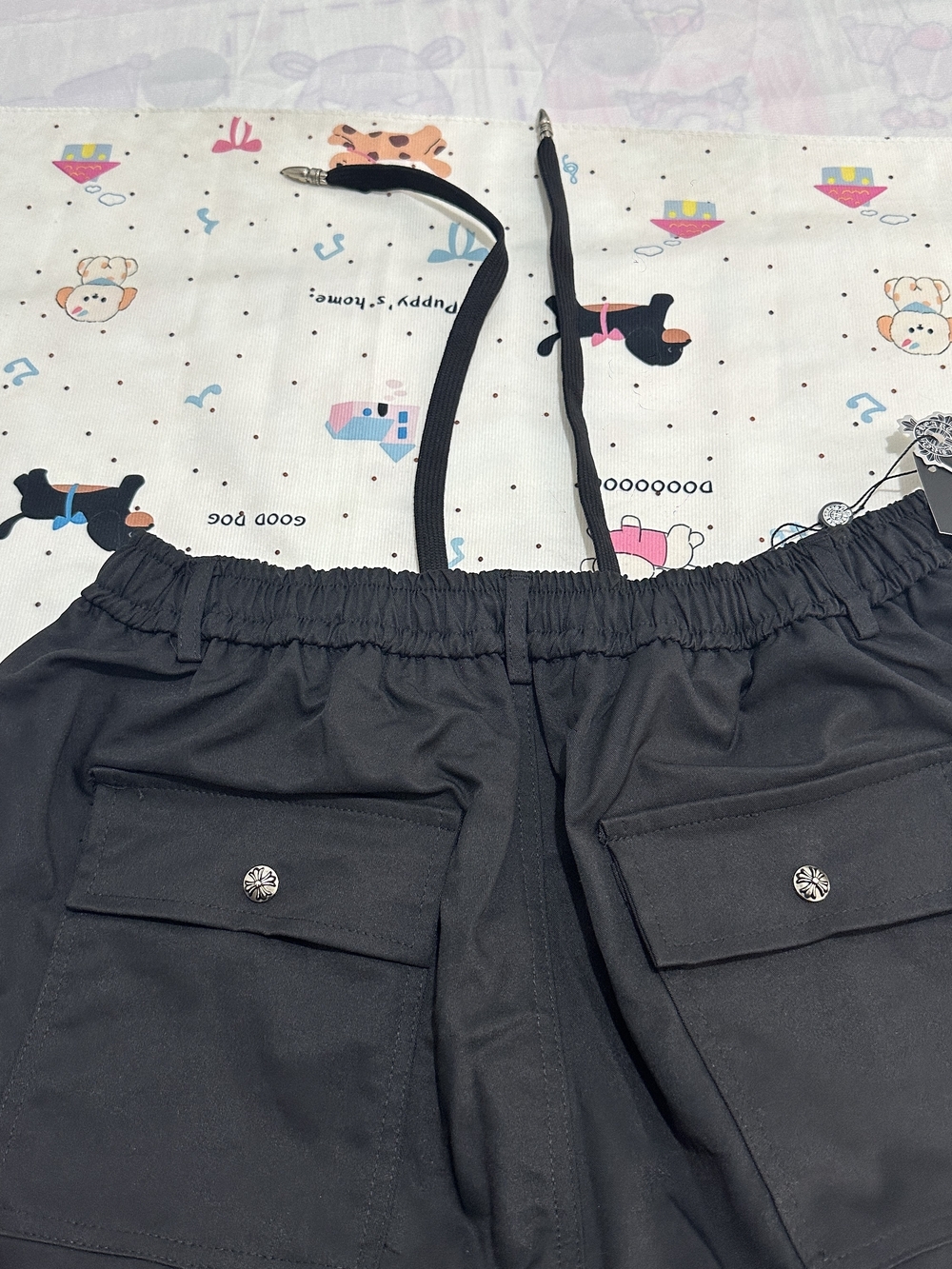 Chrome Hearts Rainbow Leather Label Cross Cargo Wide-Leg Pants - Picture 7 of 12